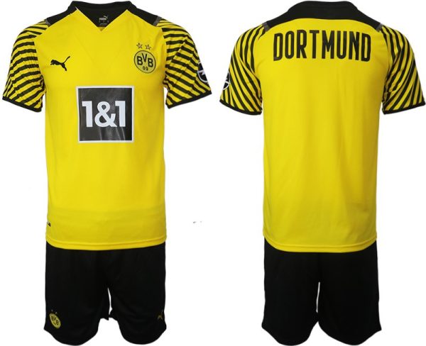 Fotbollströjor Med Eget Namn Borussia Dortmund Hemmatröja Herr 2023 Kortärmad+ Korta byxor
