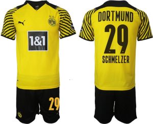Schmelzer #29 Borussia Dortmund Hemmatröja Herr 2023 Kortärmad+ Korta byxor