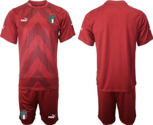 Billiga Italien Målvaktströja WM 2022 röd Fotbollströjor set För Män
