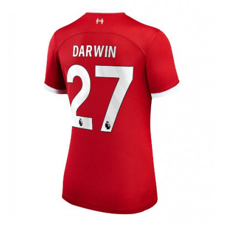 Dam Liverpool Hemmatröja 2023-24 Kortärmad Billiga Fotbollströjor Darwin Nunez 27