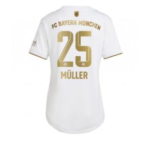 Damer Fotbollströjor Bayern Munich Bortatröja 2022-23 Kortärmad Thomas Muller 25