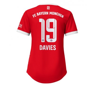 Damer Fotbollströjor Bayern Munich Hemmatröja 2022-23 Kortärmad Alphonso Davies 19