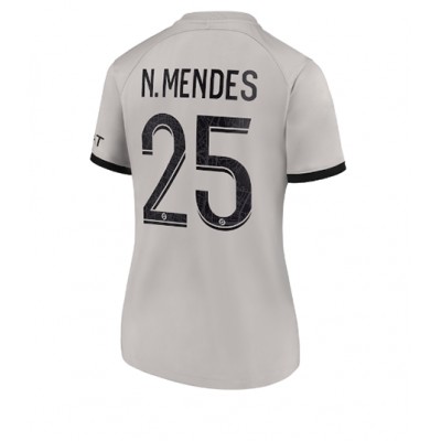 Fotbollströjor Dam Paris Saint Germain PSG 2022-23 Bortatröja Kortärmad Nuno Mendes 25