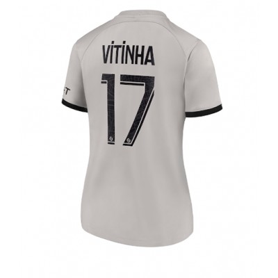Fotbollströjor Dam Paris Saint Germain PSG 2022-23 Bortatröja Kortärmad Vitinha Ferreira 17