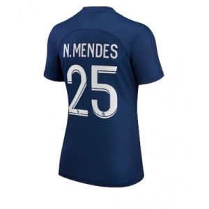 Fotbollströjor Dam Paris Saint Germain PSG 2022-23 Hemmatröja Kortärmad Nuno Mendes 25