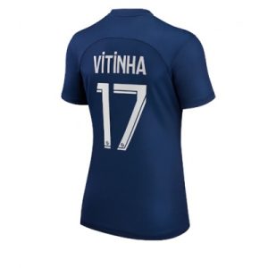 Fotbollströjor Dam Paris Saint Germain PSG 2022-23 Hemmatröja Kortärmad Vitinha Ferreira 17