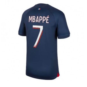 Fotbollströjor för Herr Paris Saint Germain PSG 2023-24 Hemmatröja Kortärmad Kylian Mbappe 7