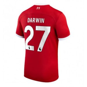 Herr Fotbollskläder Liverpool Hemmatröja 2023-24 Kortärmad Darwin Nunez 27