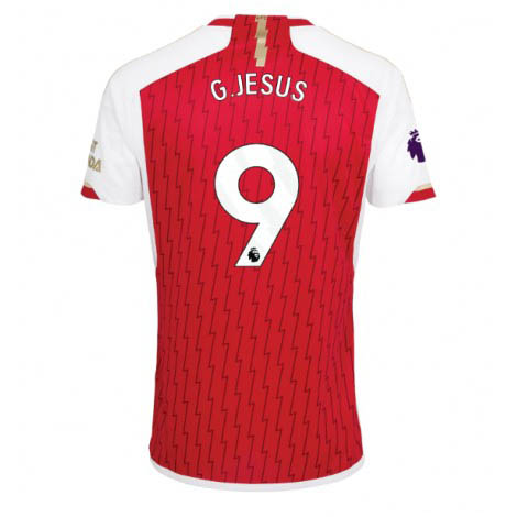 Herr Fotbollströja Arsenal Hemmatröja 2023-24 Kortärmad Gabriel Jesus 9