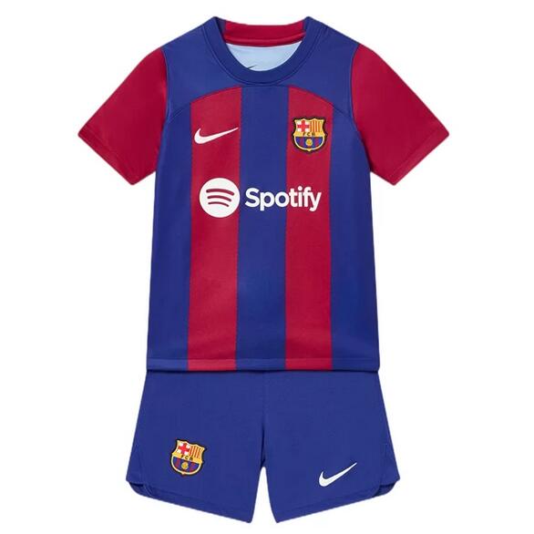 Fotbollsställ för Barn FC Barcelona Hemmatröja Barn 2023-24 Kortärmad + Korta byxor