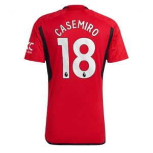 Fotbollströjor Billigt Manchester United Hemmatröja 2023-24 Kortärmad Casemiro 18