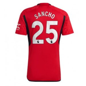 Fotbollströjor Billigt Manchester United Hemmatröja 2023-24 Kortärmad Jadon Sancho 25