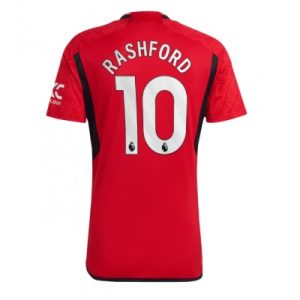 Fotbollströjor Billigt Manchester United Hemmatröja 2023-24 Kortärmad Marcus Rashford 10
