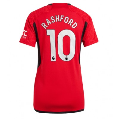 Bestalla-billigt-fotbollstrojor-Dam-Manchester-United-Hemmatroja-2023-24-med-namn-Marcus-Rashford-10