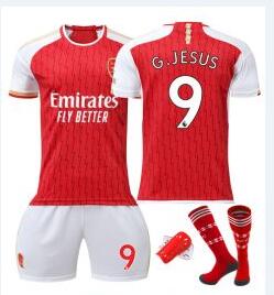 Kop-billigt-fotbollstrojor-Herr-Arsenal-Hemmatroja-2023-24-Kortarmad-Korta-byxor-G.JESUS-9