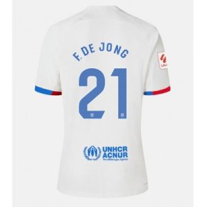 Kop-billigt-fotbollstrojor-Herr-FC-Barcelona-Bortatroja-2023-24-Kortarmad-med-namn-Frenkie-de-Jong-21