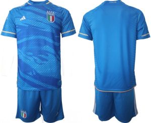 Kop-billigt-fotbollstrojor-Herr-Italien-Hemmatroja-2023-24-Kortarmad-shorts
