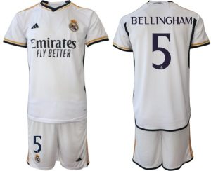 Kop-billigt-fotbollstrojor-Herr-Real-Madrid-Hemmatroja-2023-24-Kortarmad-shorts-BELLINGHAM-5