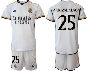 Kop-billigt-fotbollstrojor-Herr-Real-Madrid-Hemmatroja-2023-24-troja-set-med-namn-ARRIZABALAGA-25