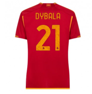 kop-billigt-fotbollstrojor-Dam-AS-Roma-Hemma-Troja-2023-2024-Kortarmad-med-namn-Paulo-Dybala-21