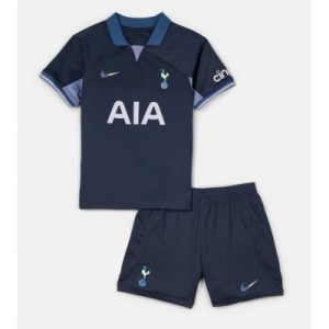 Anpassningsbara-fotbollstrojor-Barn-Tottenham-Hotspur-Bortatroja-2023-2024-fotbollstroja-set