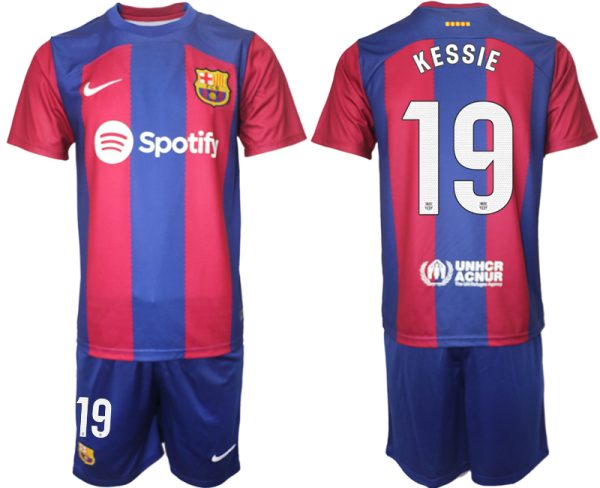Bestalla-billigt-fotbollstrojor-Herr-FC-Barcelona-Hemmatroja-2023-2024-Kortarmad-shorts-KESSIE-19