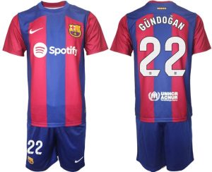 Kop-billigt-fotbollstrojor-Herr-FC-Barcelona-2023-2024-Kortarmad-shorts-med-tryck-GUNDOGAN-22
