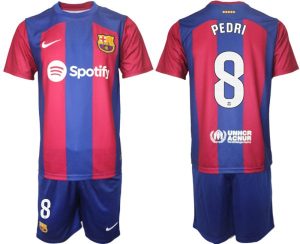 Kop-billigt-fotbollstrojor-Herr-FC-Barcelona-Hemmatroja-2023-2024-troja-set-PEDRI-8