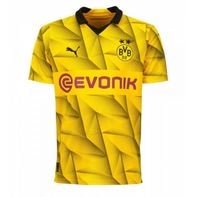 Kopa-billigt-fotbollstrojor-Herr-Borussia-Dortmund-Tredje-Troja-2023-24-Kortarmad-Fotbollstroja