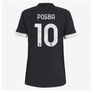 kop-pa-natet-billigt-Fotbollstrojor-Dam-Juventus-Tredje-Troja-2023-24-Kortarmad-Paul-Pogba-10