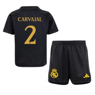 Bestalla-billigt-Fotbollsstall-Barn-Real-Madrid-Tredje-Troja-2023-24-Med-Tryck-Daniel-Carvajal-2