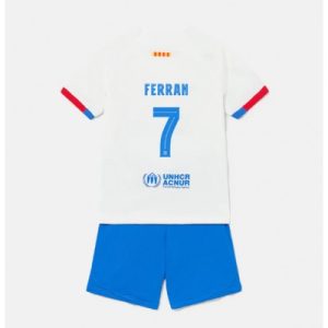 kop-pa-natet-Barn-FC-Barcelona-Bortatroja-2023-24-Fotbollstrojor-med-tryck-Ferran-Torres-7