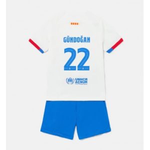 kop-pa-natet-Barn-FC-Barcelona-Bortatroja-2023-24-Fotbollstrojor-med-tryck-Ilkay-Gundogan-2
