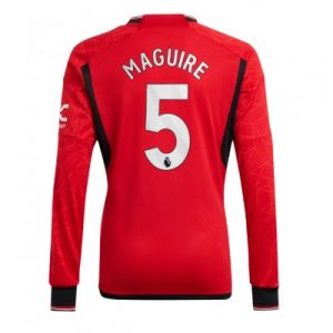 Bestalla-billigt-fotbollstrojor-Herr-Manchester-United-Hemmatroja-2023-24-Langarmad-fotbollstrojor-Harry-Maguire-5