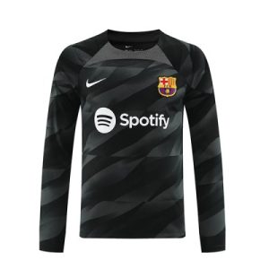 Kop-billigt-fotbollstrojor-Herr-FC-Barcelona-Bortatroja-2023-24-Langarmad-troja-med-eget-namn