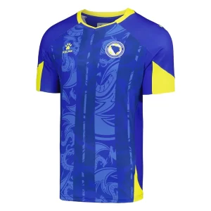 Billiga-Fotbollsklader-Matchstall-for-Herr-Bosnien-och-Hercegovina-Hemmastall-EM-2024-Kortarmad