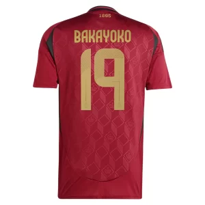 Kop-billigt-fotbollstrojor-Herr-Belgien-Hemmastall-EM-2024-Kortarmad-med-tryck-Bakayoko-19